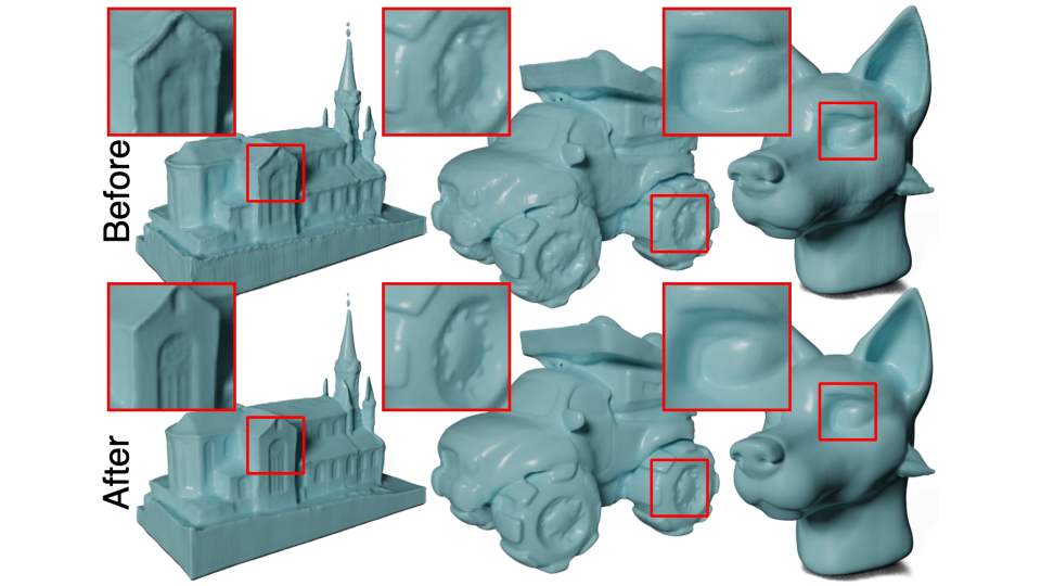 Publication teaser for MeshFormer: High-Quality Mesh Generation with 3D-Guided Reconstruction Model